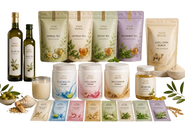 Ilustrasi rangkaian produk Herbalami